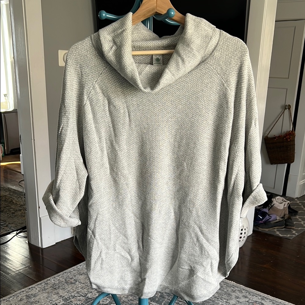 Aventura Gray Cowl Neck Sweater